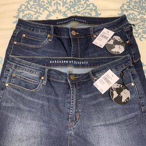 Two pair of Articles of Society jeans